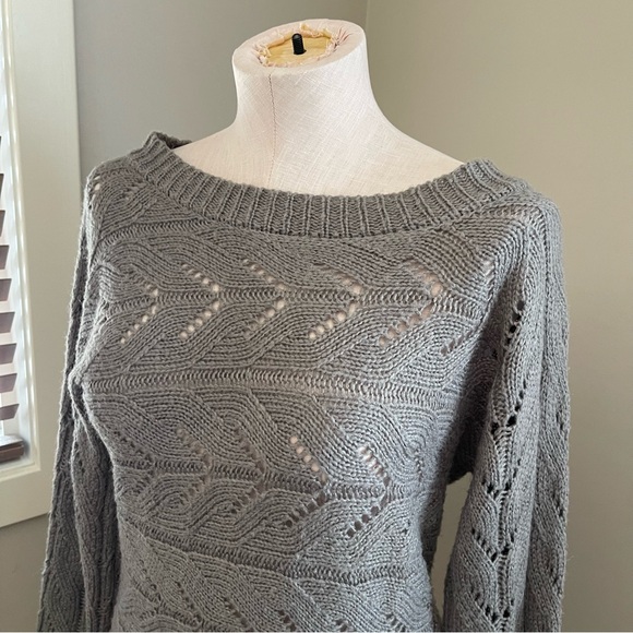 MOON AND MADISON Grey Sweater with Tie Back - Picture 6 of 8